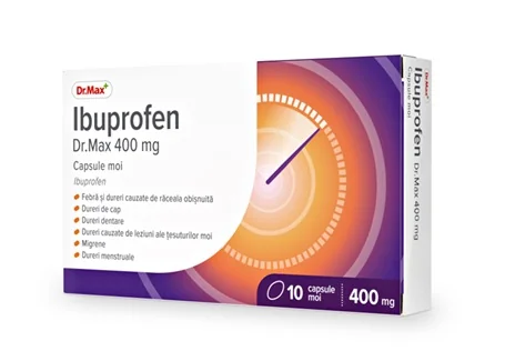 Dr. Max Ibuprofen 400mg, 10 capsule moi