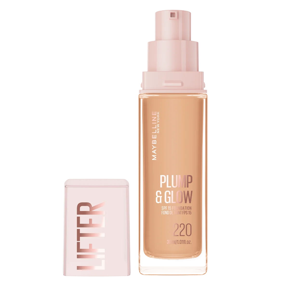 Fond de ten Lifter Plump & Glow Nr. 220, 30ml, Maybelline