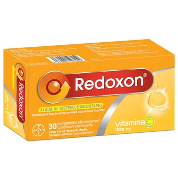 Redoxon cu aroma de lamaie, 30 comprimate efervescente, Bayer 