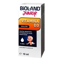 Picaturi solutie orala Vitamina D3 Bioland Junior, 10ml, Biofarm