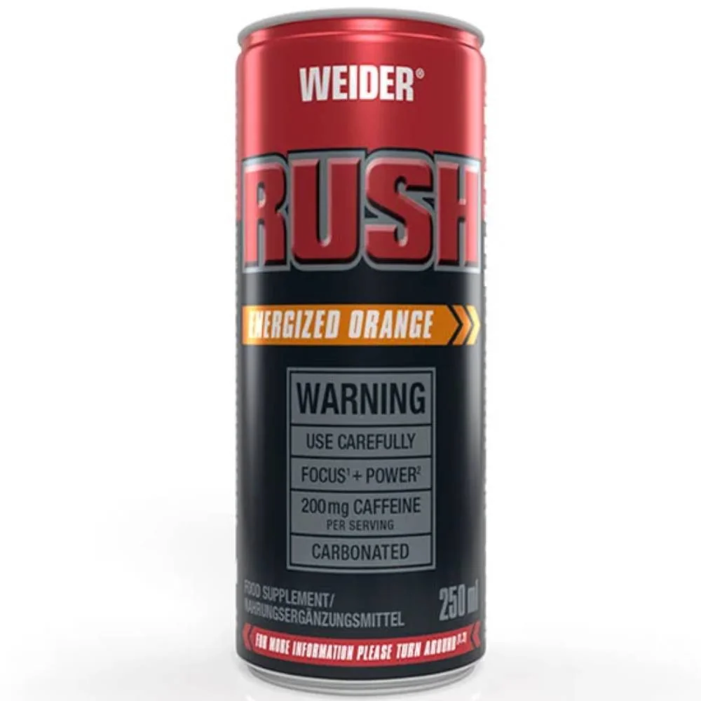 Bautura carbogazoasa cu aroma de Orange Rush Drink, 250ml, Weider