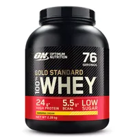 Proteine din zer 100% Whey Gold Standard cu aroma de banana, 2.28kg, Optimum Nutrition