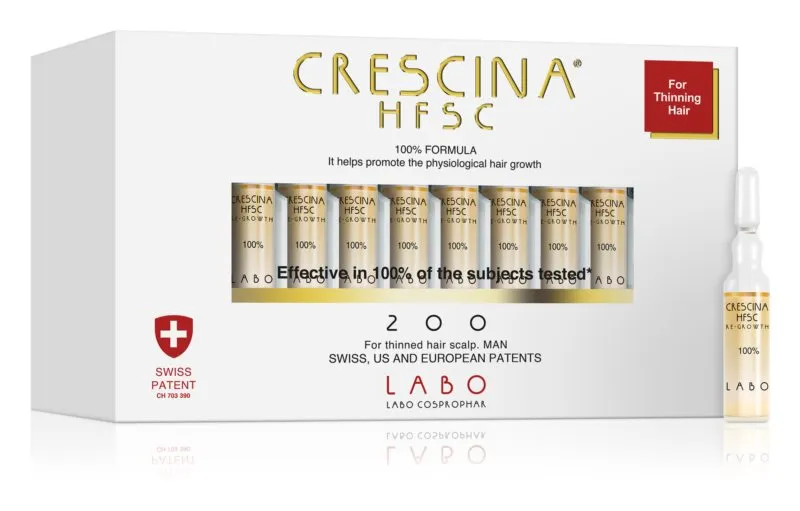 Crescina Re-Growth HFSC 200 Man, 10 fiole, Labo