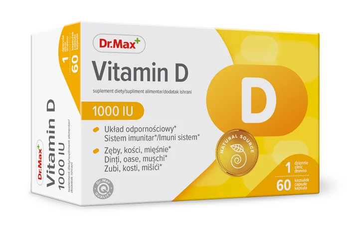 Dr. Max Vitamina D 1000UI, 60 capsule moi