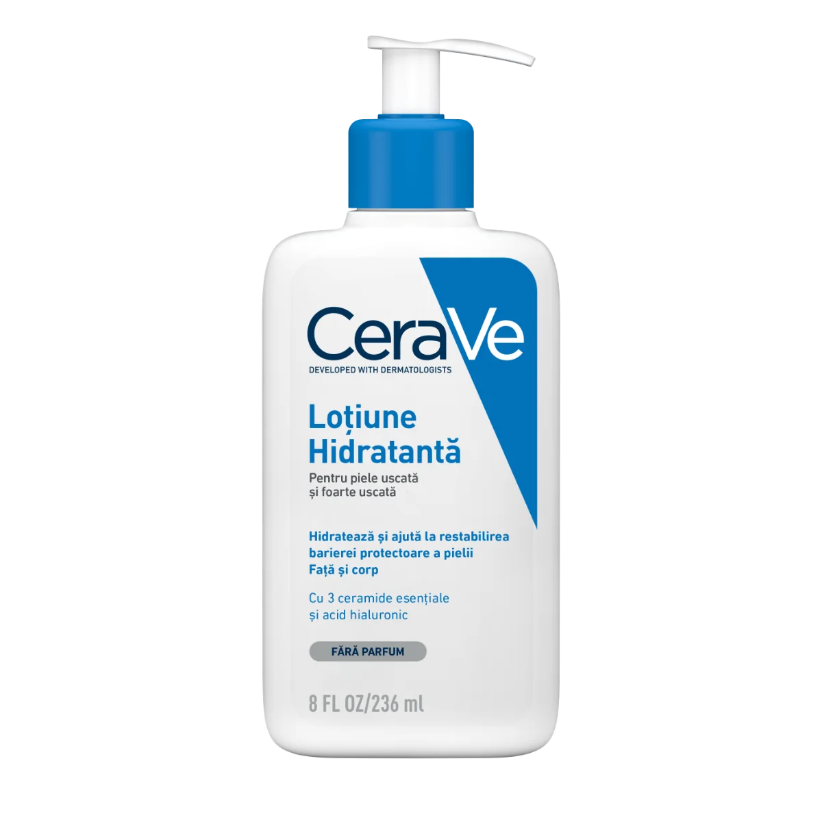 Lotiune hidratanta de fata si corp pentru piele uscata si foarte uscata, 236ml, CeraVe