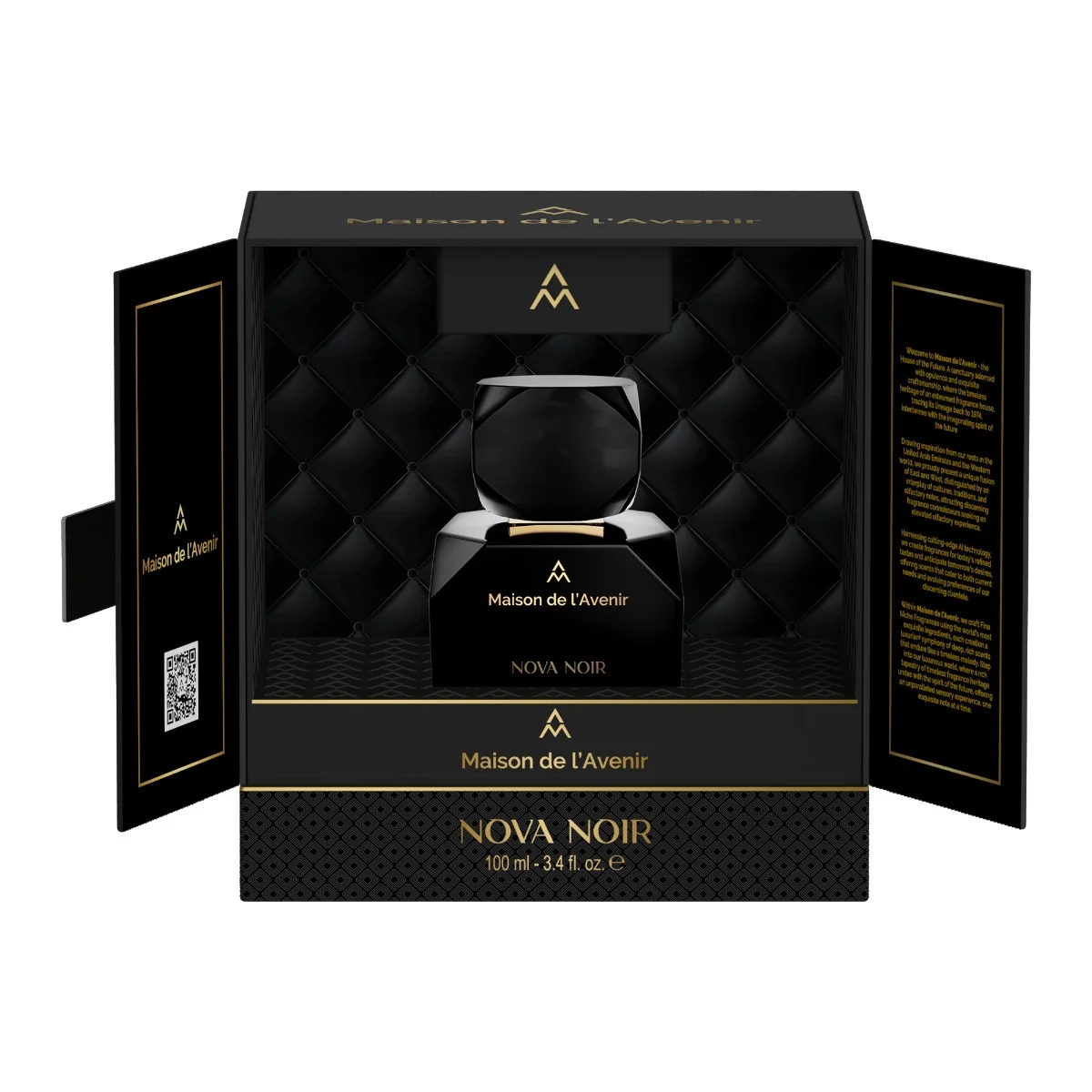 Apa de parfum Nova Noir Elixir Collection Unisex, 100ml, Maison de l'Avenir