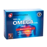 Supliment alimentar pentru reglarea colesterolului Omega col 3-6-9, 30 capsule, Sprint Pharma