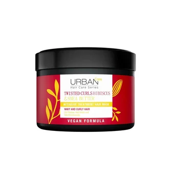 Masca de par intensiva pentru bucle cu Hibiscus si Unt de Shea, 230ml, Urban Care