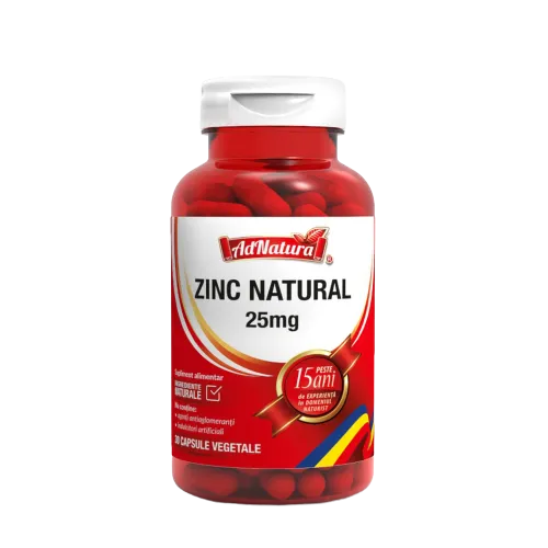 Zinc Natural, 30 capsule, AdNatura