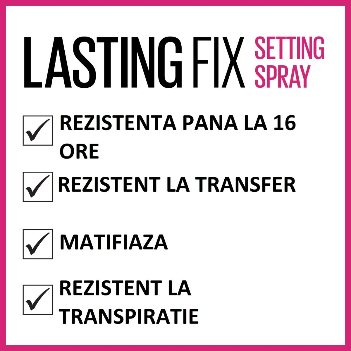 Spray pentru fixarea machiajului Lasting Fix, 100ml, Maybelline