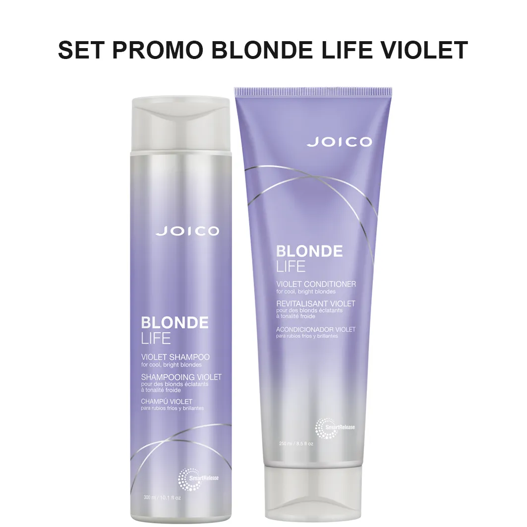 Pachet Promo Blonde Life Violet, Sampon 300ml + Balsam de par 250ml, Joico 