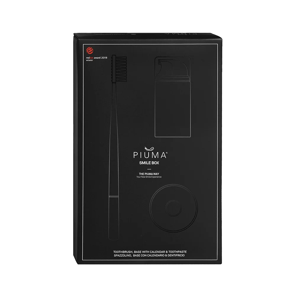 Set Periuta + Pasta de dinti 75ml Soft Nude, Piuma