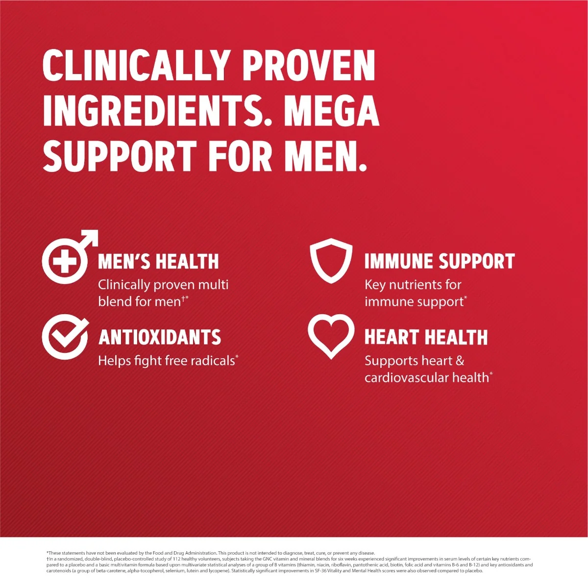 Complex de multivitamine pentru barbati Mega Men, 90 tablete, GNC