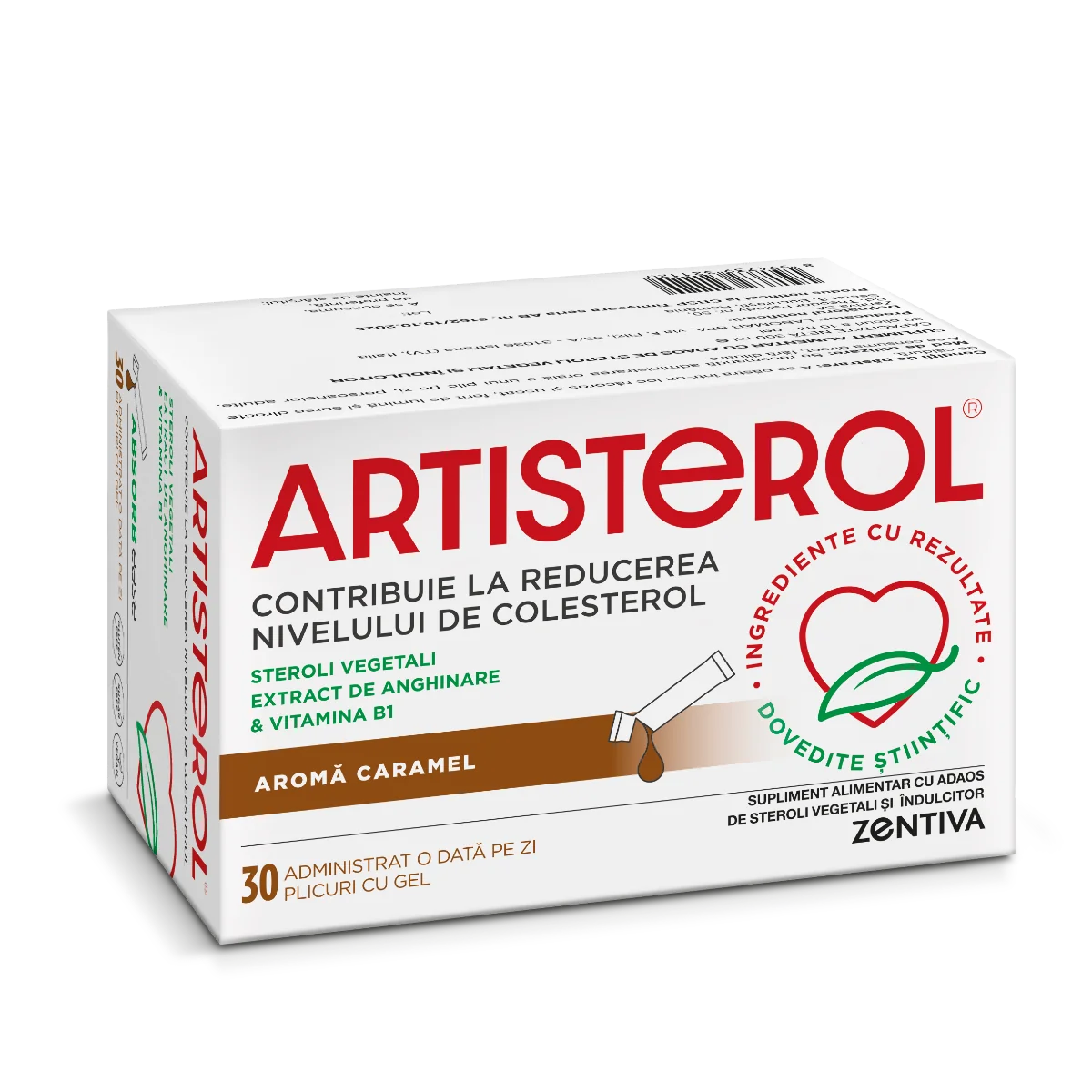 Artisterol aroma caramel, 30 plicuri cu gel, Zentiva
