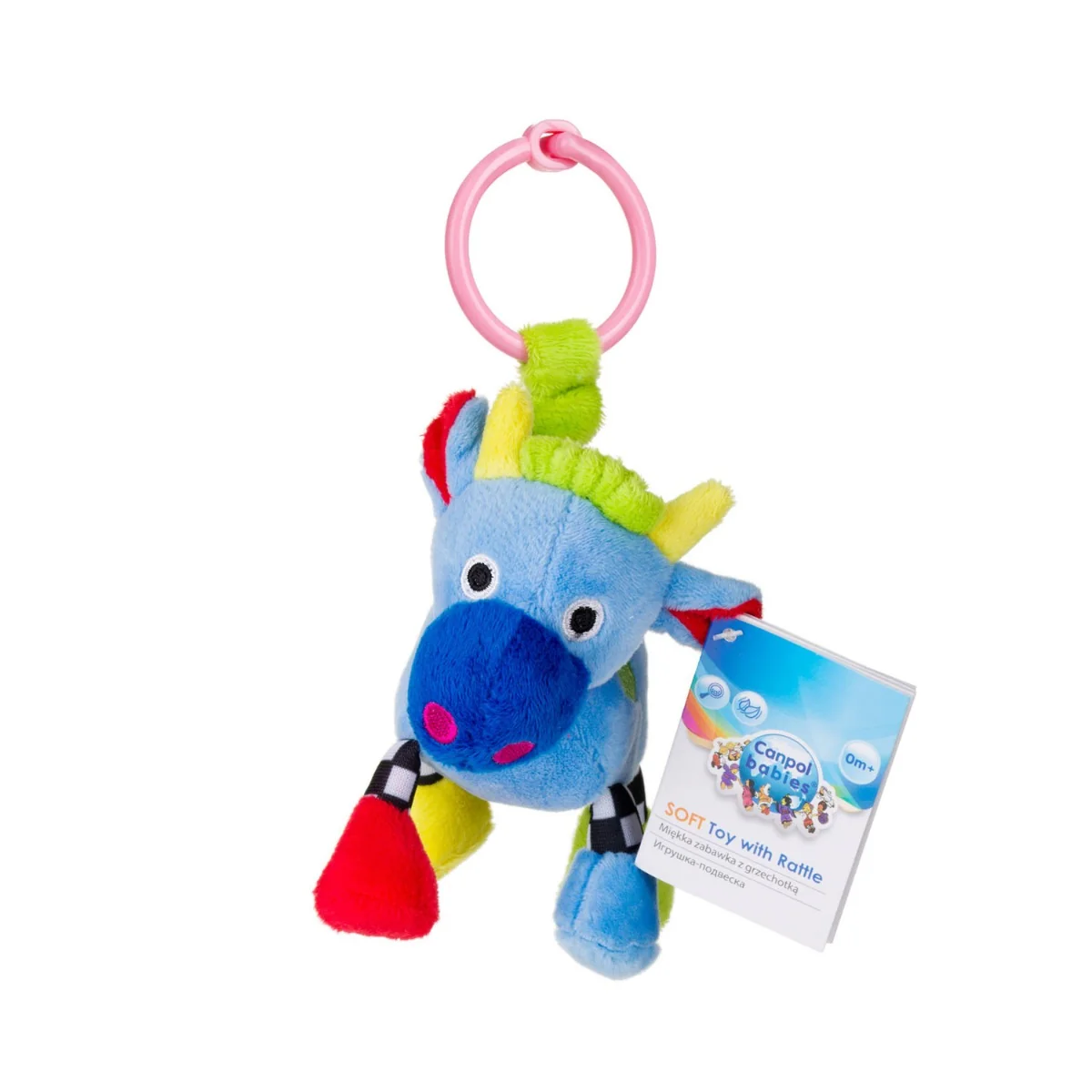 Jucarie moale zornaitoare Crazy Animals, 1 bucata, Canpol babies