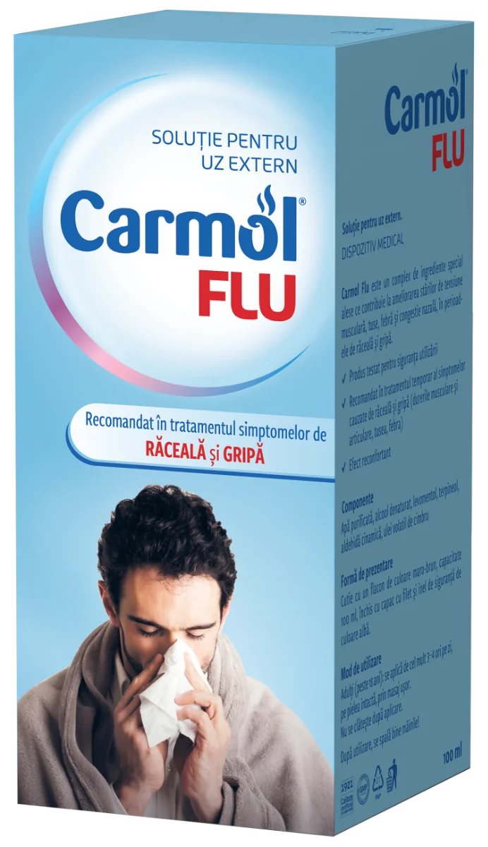 Carmol Flu raceala si gripa, 100ml, Biofarm