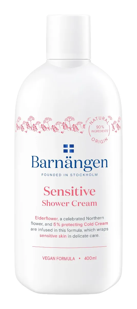 Crema de dus pentru piele sensibila Sensitive, 400ml, Barnängen