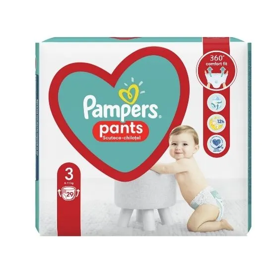 Scutece Active Baby Pants, 6-11 kg, Marimea 3, 29 bucati, Pampers