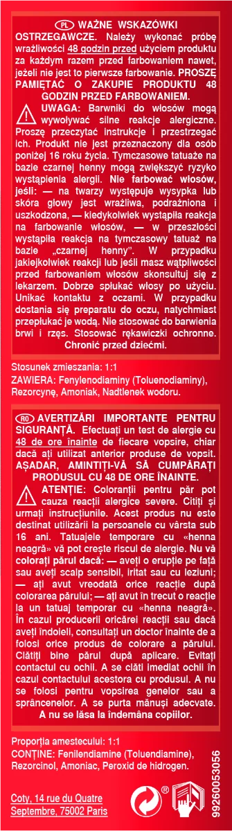 Vopsea de par permanenta 66/5 Castaniu deschis, 110ml, Londa