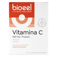 Vitamina C cu propolis 600mg, 30 comprimate, Bioeel