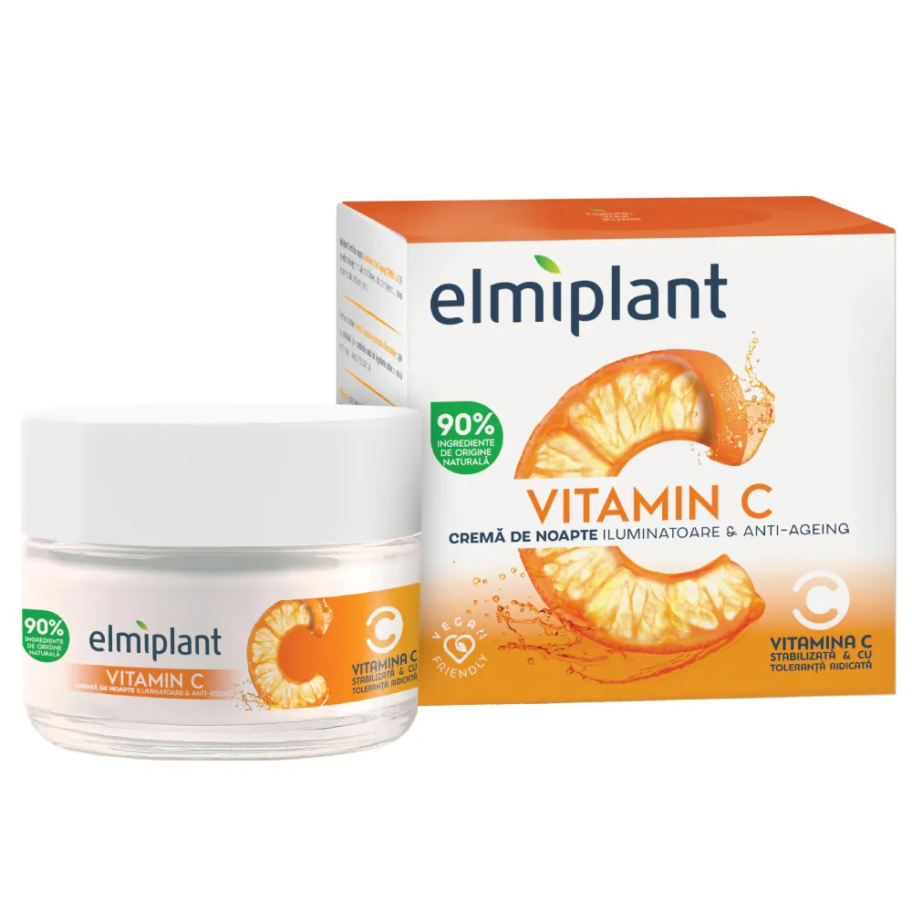 Crema de noapte cu Vitamina C, 50ml, Elmiplant
