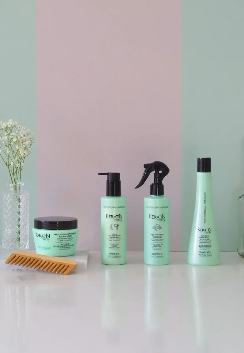 Spray instant pentru par cret si ondulat anti-frizz cu keratina, 200ml, Phytorelax