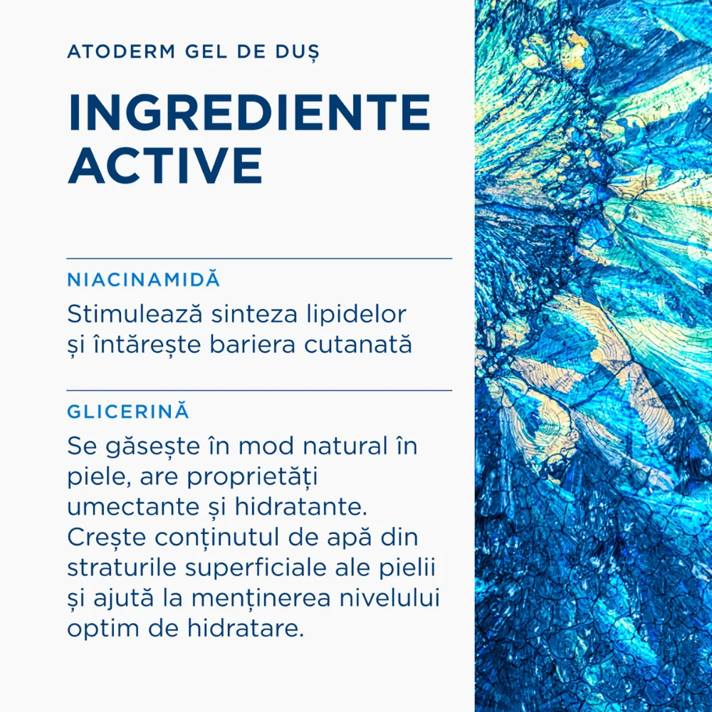 Gel de dus pentru pielea uscata Atoderm, 500ml, Bioderma