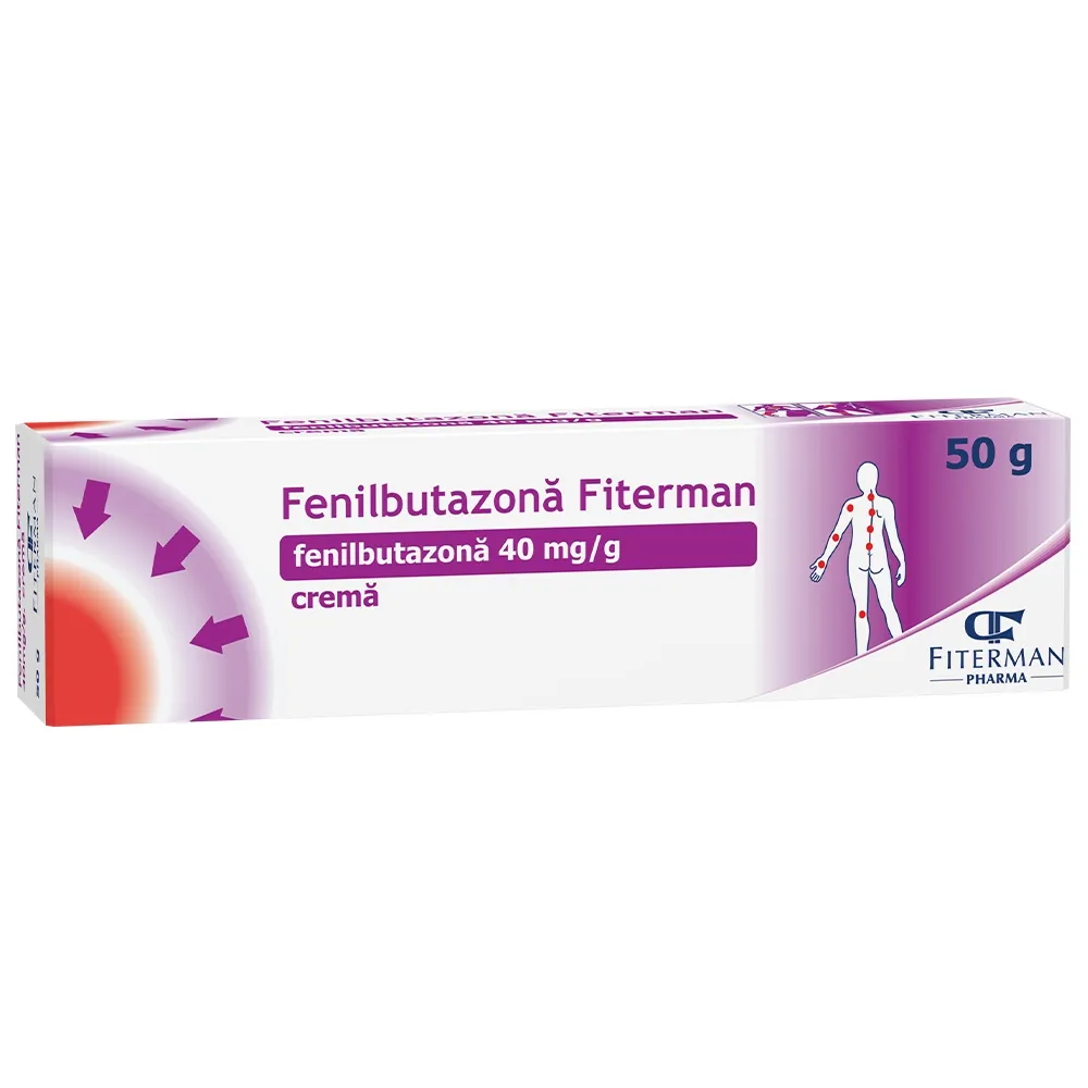 Fenilbutazona crema, 50g, Fiterman