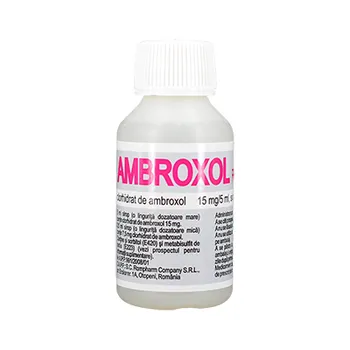 Ambroxol 15 mg/ 5 ml, 100ml, Rompharm 