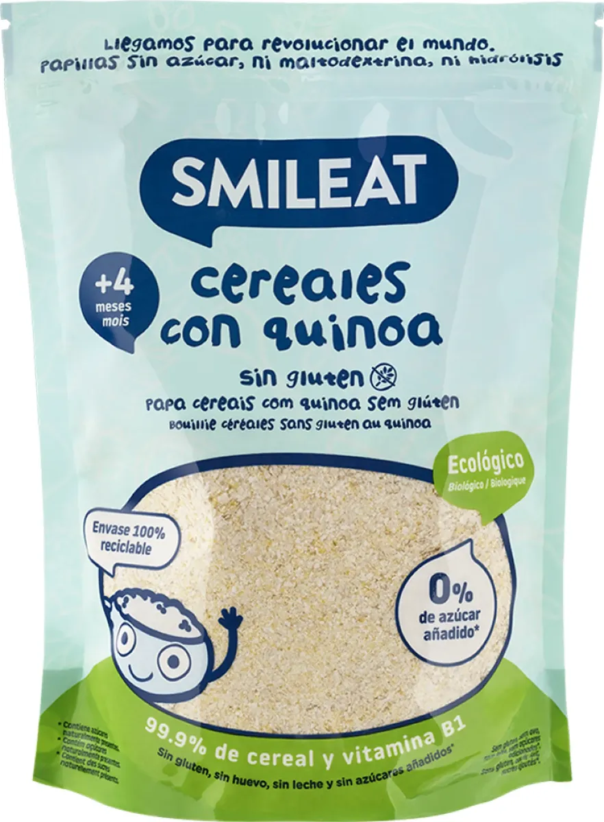 Cereale cu quinoa fara gluten +4 luni Bio, 200g, Smileat