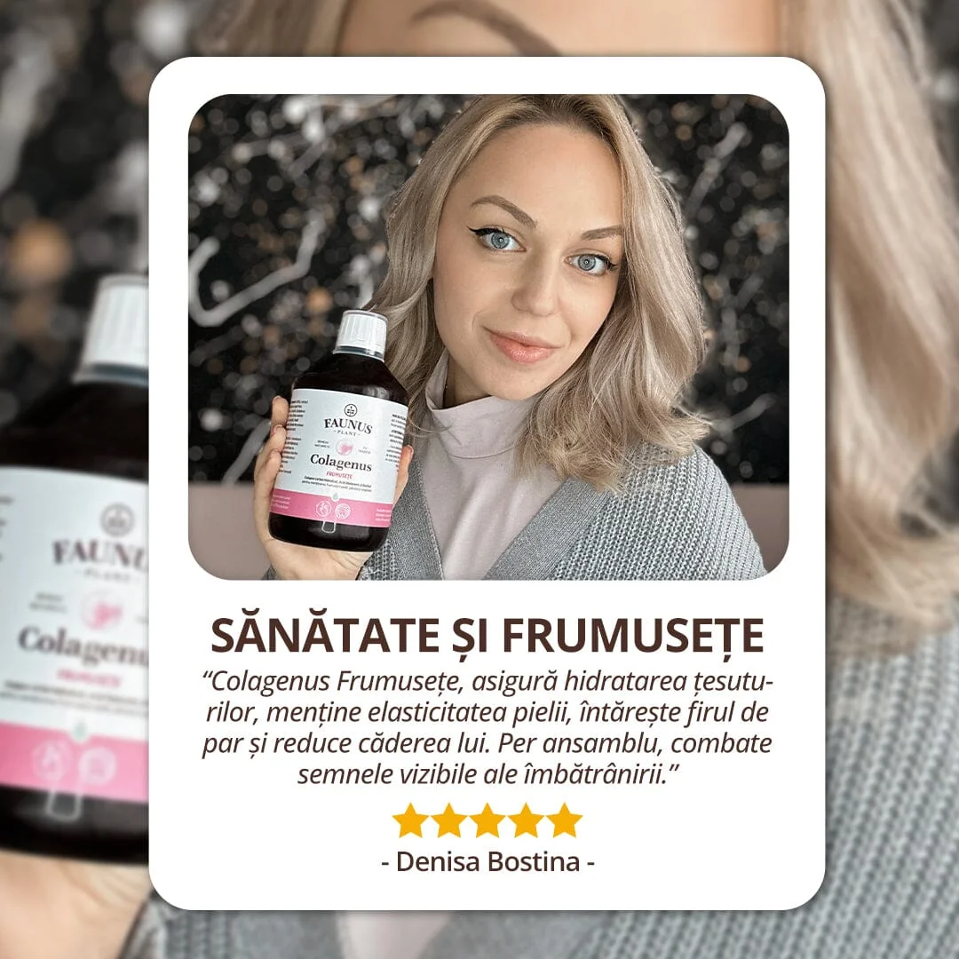 Colagen lichid pentru piele si par Colagenus Frumusete, 500ml, Faunus Plant