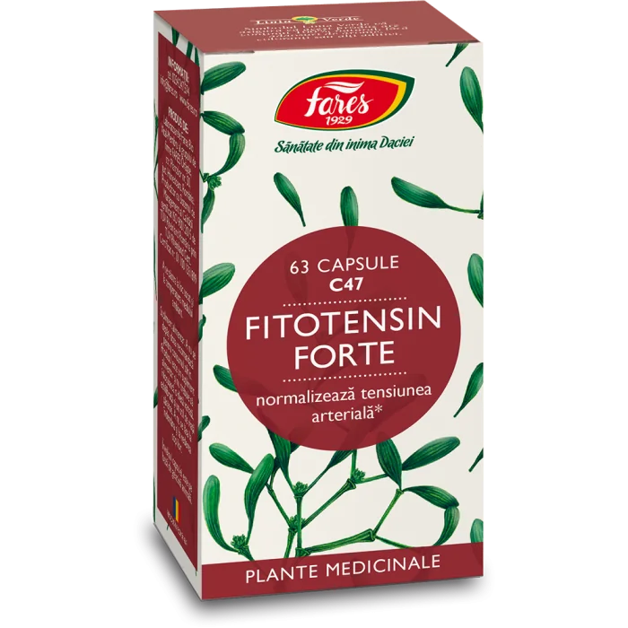 Fitotensin forte, 63 capsule, Fares