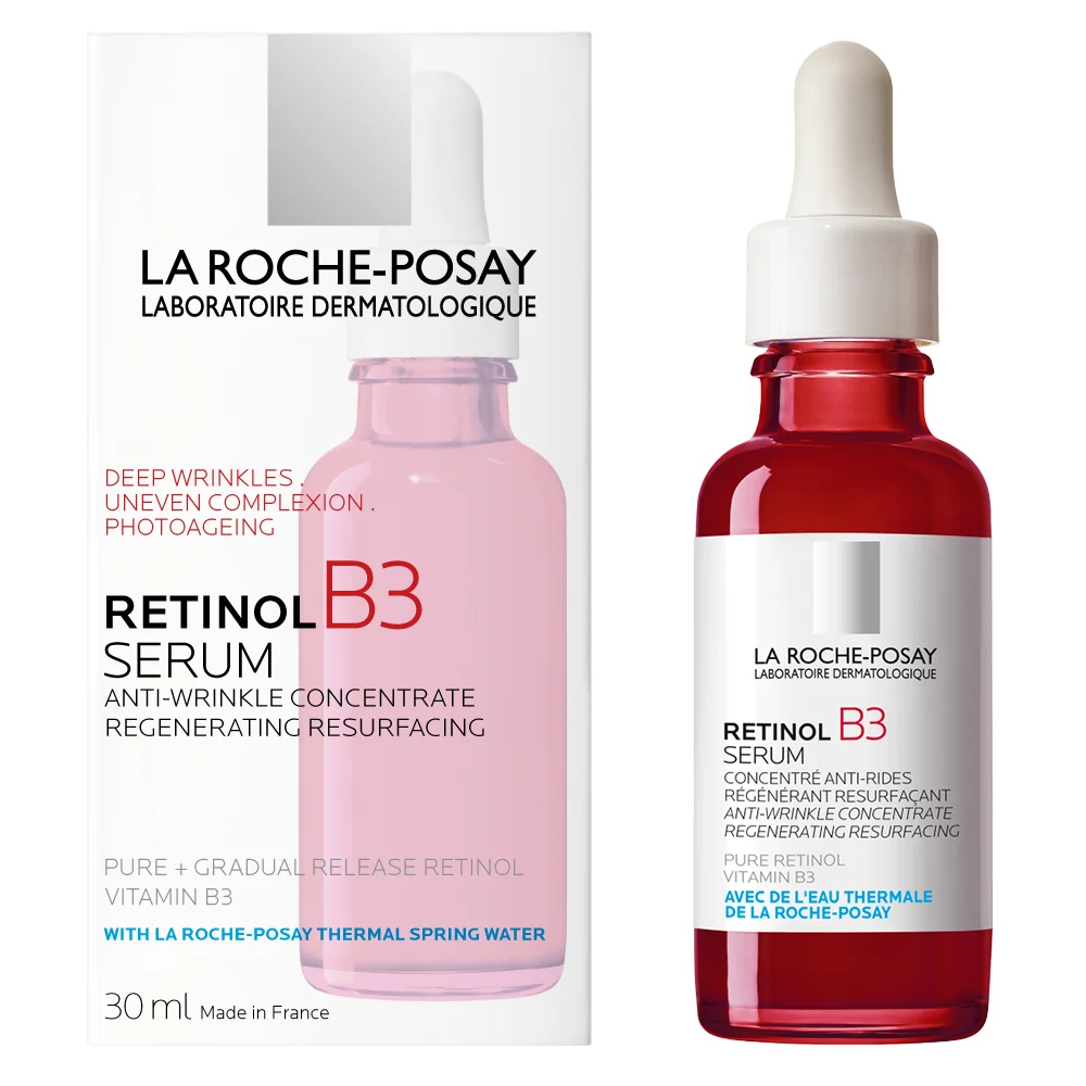 Ser concentrat anti-rid pentru riduri pronuntate si ten neuniform Retinol B3, 30ml, La Roche-Posay