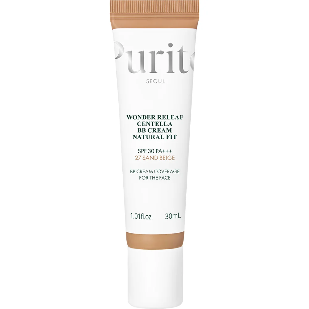 BB Cream cu SPF30 PA+++ Wonder Releaf Centella 27 Sand Beige, 30ml, Purito