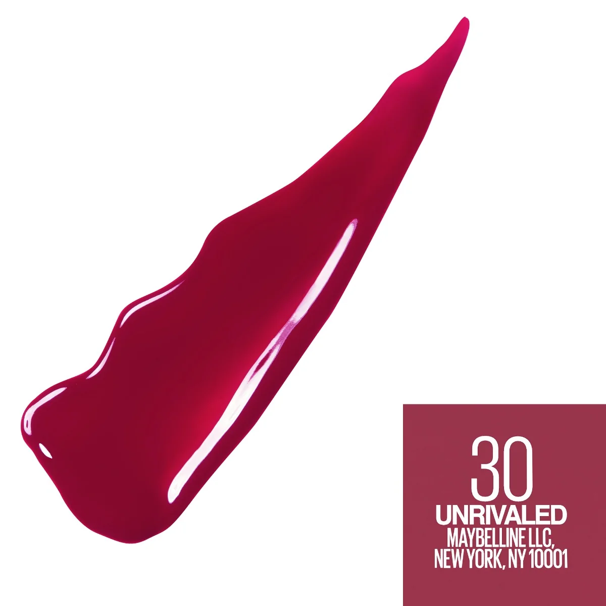 Ruj lichid rezistent cu stralucire de vinil Superstay Ink 30 Unrivaled, 4.2ml, Maybelline