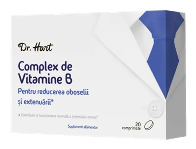 Dr.Hart Complex de Vitamine B​, 20 comprimate filmate