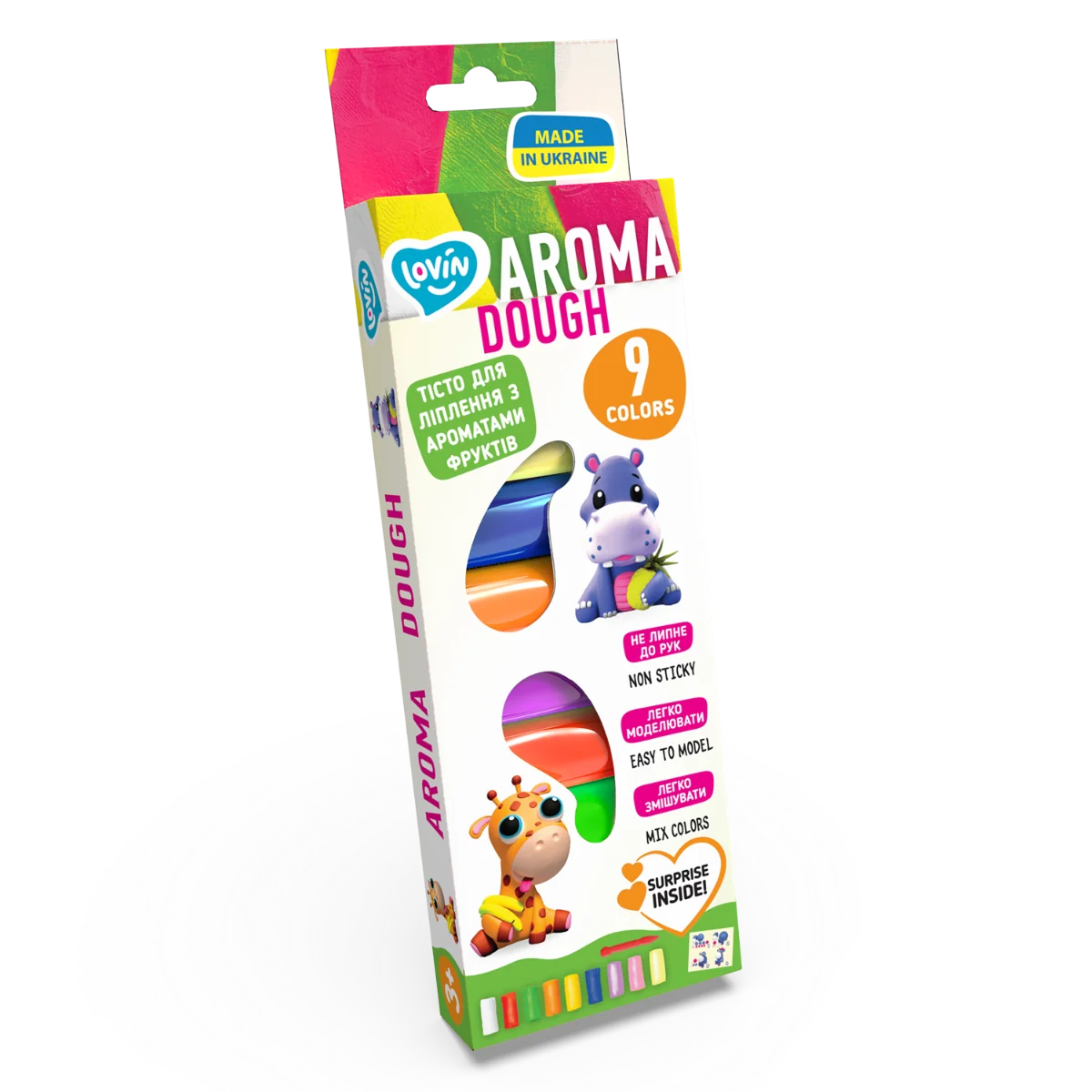 Set plastilina Lovin Aroma Dough, 9 x15g, Oktoclay