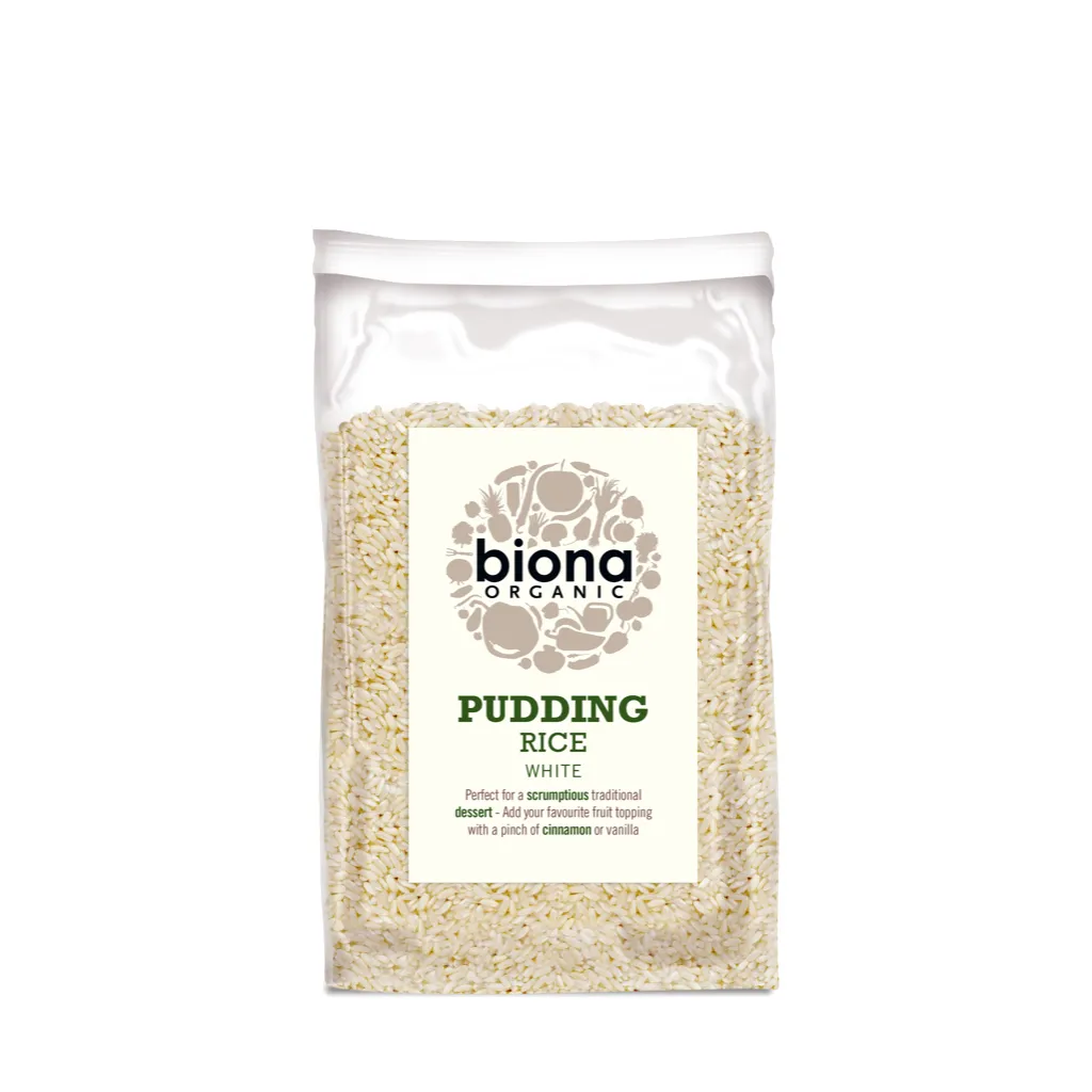 Orez alb bio pentru budinca, 500g, Biona Organic
