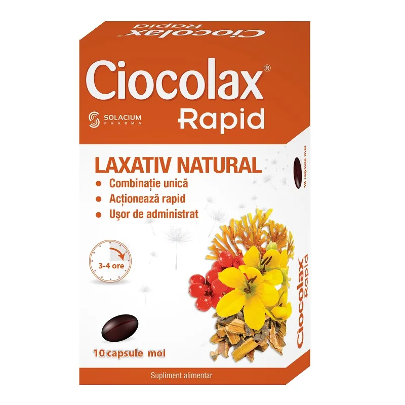 Ciocolax Rapid, 10 capsule, Solacium