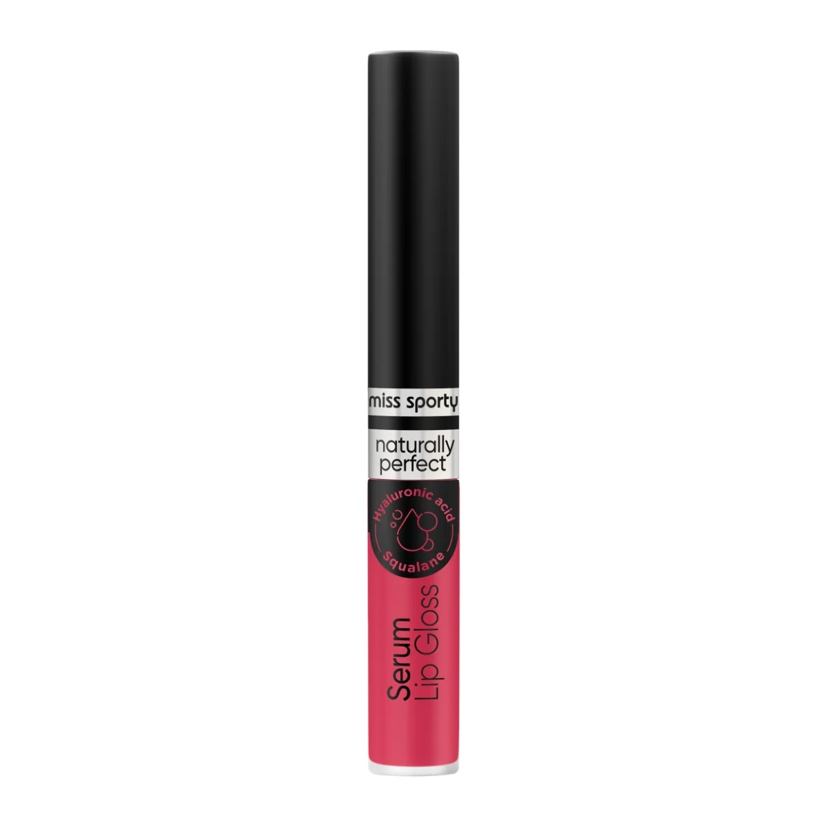 Gloss de buze serum Naturally Perfect 70 Raspberry Pink, 2.3ml, Miss Sporty