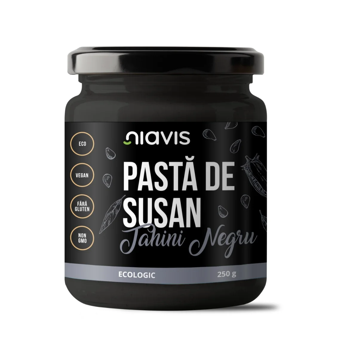 Pasta de susan (Tahini negru) ecologica, 250g, Niavis