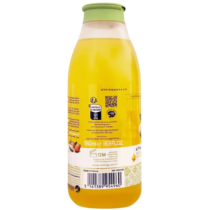 Ulei de dus nutritiv cu migdale, 560ml, Cottage