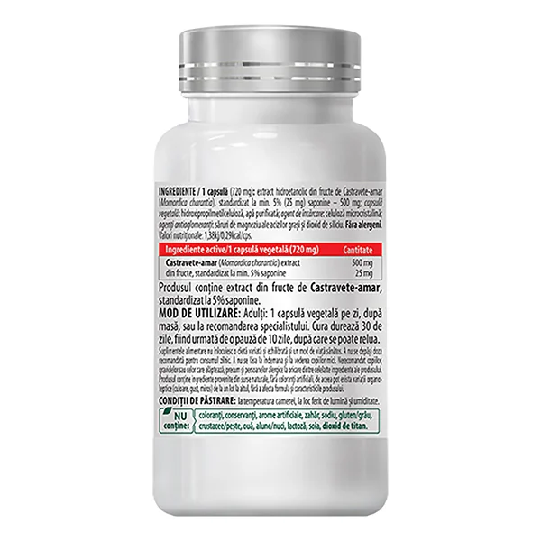 Momordica 500mg, 30 capsule vegetale, Cosmopharm