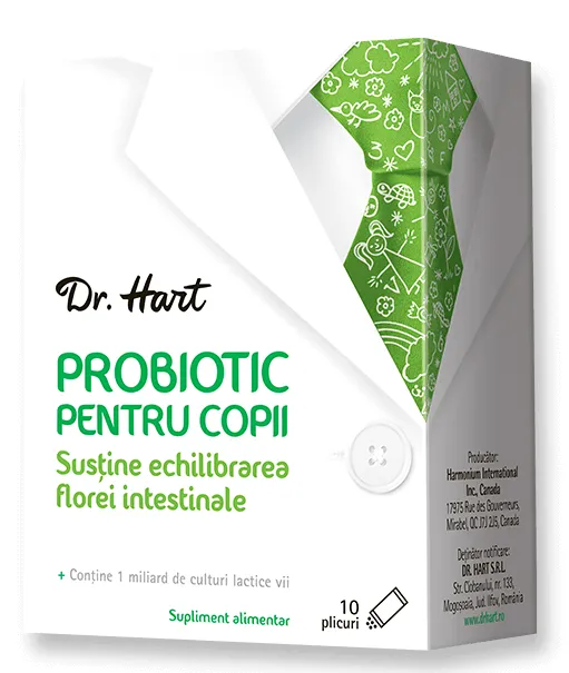 Dr.Hart Probiotic copii, 10 plicuri