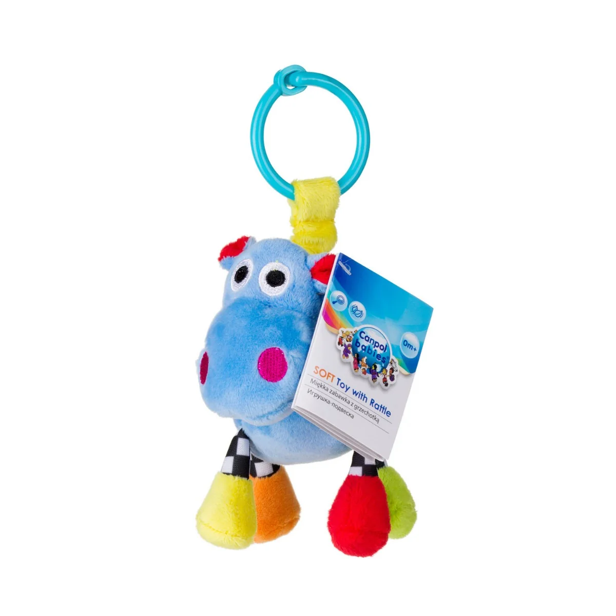 Jucarie moale zornaitoare Crazy Animals, 1 bucata, Canpol babies