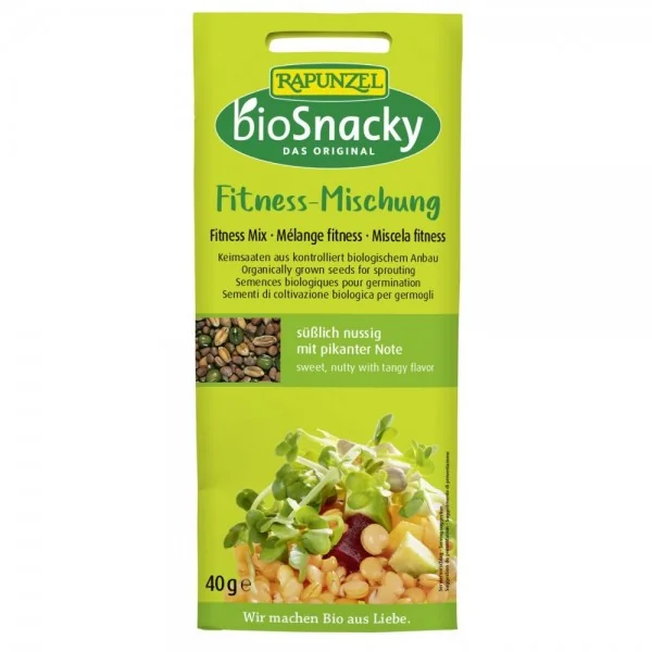 Amestec fitness de seminte pentru germinat bio Sprouting Seeds Vitality Mix, 40g, Rapunzel