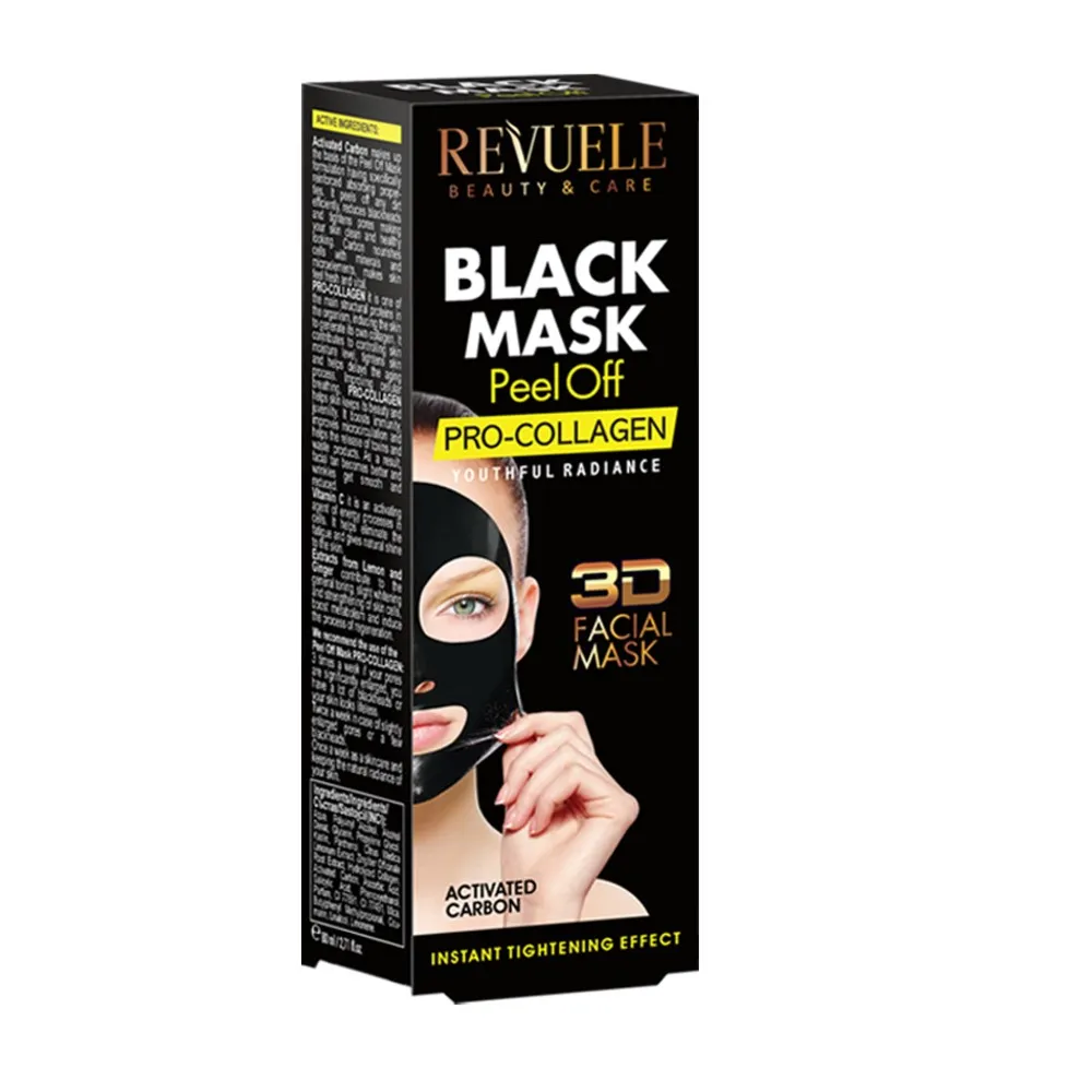 perfume Mortal surfing Masca pentru fata Black Mask Peel-off Pro-Collagen, 80ml, Revuele | Dr.Max  Farmacie