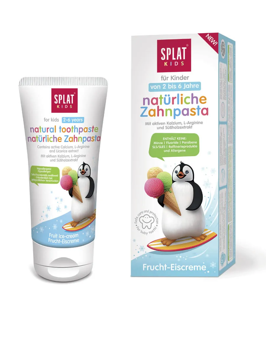 Splat Pasta de dinti copii 2-6 ani aroma inghetata de fructe, 50ml