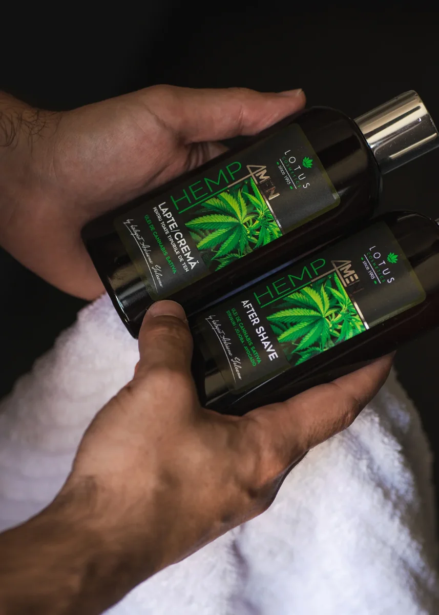 Lotiune dupa ras cu extract de ulei de canabis sativa Hemp 4 Men, 150ml, Lotus Cosmetics