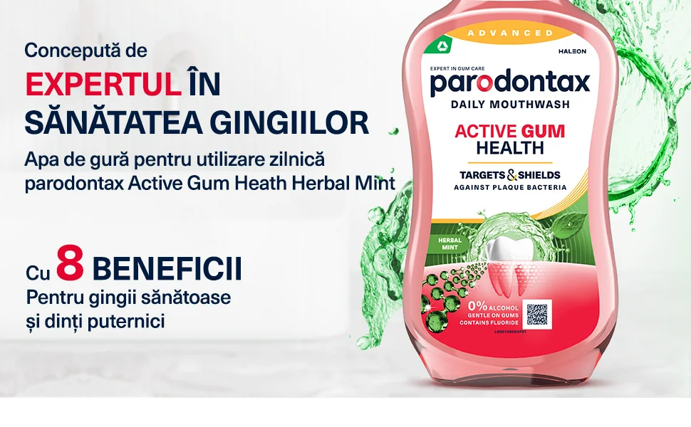 Conceputa de expetrul in sanatatea gingiilor Paradontax